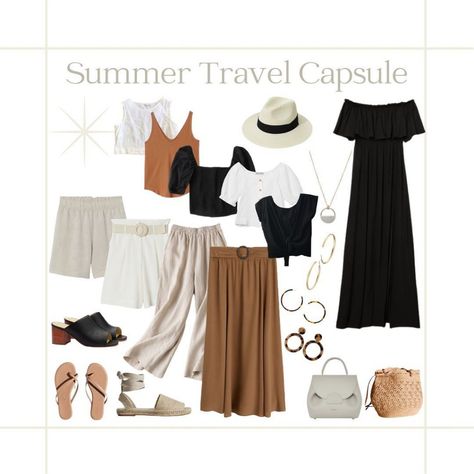 Discover the ultimate guide to creating a summer capsule wardrobe that seamlessly takes you from the sunny beaches to chic European streets. Whether you're lounging on the UK coastline or exploring historic European cities, these ten versatile travel wardrobe ideas offer effortless style and practicality. Thailand Capsule Wardrobe, Resort Capsule Wardrobe, Europe Essentials, Minimal Travel Wardrobe, Beach Vacation Capsule Wardrobe, Coastal Clothes, Beach Capsule Wardrobe, Beach Capsule, European Streets