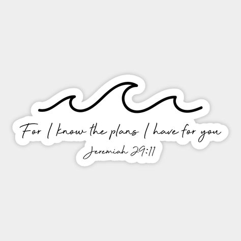 Bible Verse Stickers For Car, Car Bible Verse, Bible Verse Stickers Free Printable, For I Know The Plans I Have For You, Jeremiah 29:11, Christian Stickers Free Printable, Bible Verse Trust, Bible Verse Jeremiah, Bible Verse Printables