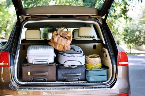 How To Prepare For A Road Trip - Food Storage Moms Food Grade Buckets, Car Packing, Road Trip Food, Sedan Cars, Packing Car, Cars Usa, Heavy Bags, Popular Science, The Trunk