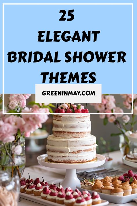 Bridal shower themes can turn a wedding shower celebration into a fun, unique and unforgettable event. In this blog post, we’ll explore 25 fun and unique bridal shower themes that promise to inspire hosts and delight future brides. Bridal Shower Theme Winter, Simple Bridal Shower Theme, 2025 Bridal Shower Themes, Elegant Wedding Shower Ideas, Unique Wedding Shower Themes, Classy Bridal Shower Themes, Office Bridal Shower Ideas, Themed Bridal Shower Party Ideas, Old Money Bridal Shower Ideas