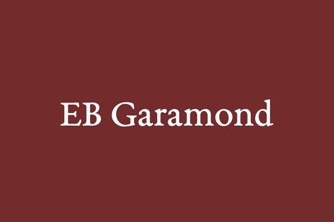 EB Garamond | Fonts Shmonts Eb Garamond Font, Apple Garamond, Garamond Font, Doctor Tattoo, Italic Font, Google Fonts, Display Fonts, Son In Law, Plague Doctor