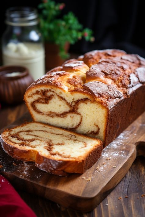 Amish Cinnamon Bread Amish Cinnamon Bread, Amish Bread, Cinnamon Bread Recipe, No Rise Bread, No Knead Bread, Amish Recipes, Cinnamon Bread, Lemon Cookies, Butter Pecan