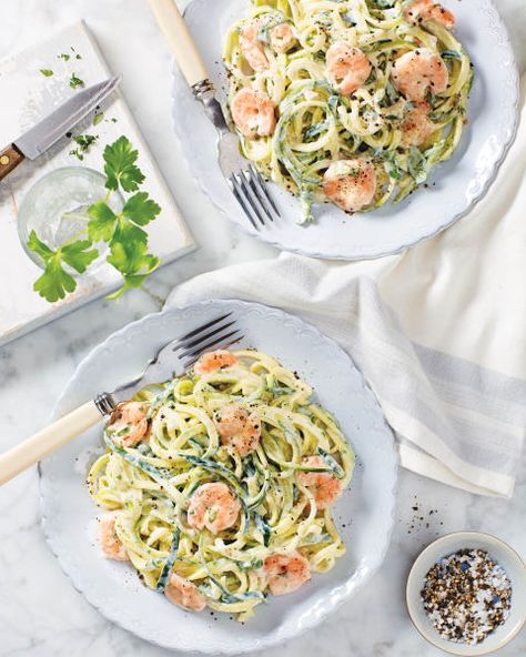 Courgetti Recipe, Aldi Recipes, Prawn Recipes, No Sugar Foods, Healthy Soup, Clean Eating Recipes, Veggie Recipes, Savoury Food, Fish Recipes