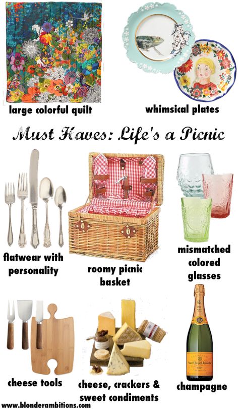 Picnic Basket Essentials, What To Put In A Picnic Basket, Picnic Must Haves, Picnic Basket Ideas, Picnic Glasses, Picnic Board, Romantic Picnic Food, Picnic Aesthetics, Whimsical Plates