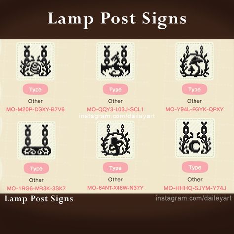 Acnh Lamp Post Design Code, Acnh Island Entrance Ideas Witchy, Acnh House Exterior Ideas Goth, Acnh Lamp Post Design, Animal Crossing Witchcore, Acnh Witchy Island Ideas, Acnh Witchy Design Codes, Acnh Gothic Codes, Acnh Custom Design Codes