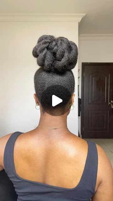 Eveh || Natural Hair Guru on Instagram: "No need for gel or heat. SAVE THIS HAIR STYLE FOR LATER📌 - #naturalhair #updo #topknot #highbun #noheathairstyles #nogelhairstyles #4chairstyles #hairgrowthjourney #bighairbigdreams #naturalhairstyles #updostyles #kinkynaturalhair" Natural 4c Hairstyles Ideas Short Hair Updo, 4c Natural Hairstyles No Gel, No Gel 4c Hairstyles, 4c Hair Updo, Natural Hair Bun Styles Updo, Bun With Natural Hair, How To Style 4c Natural Hair, 4c Bun Hairstyles, High Bun On Natural Hair