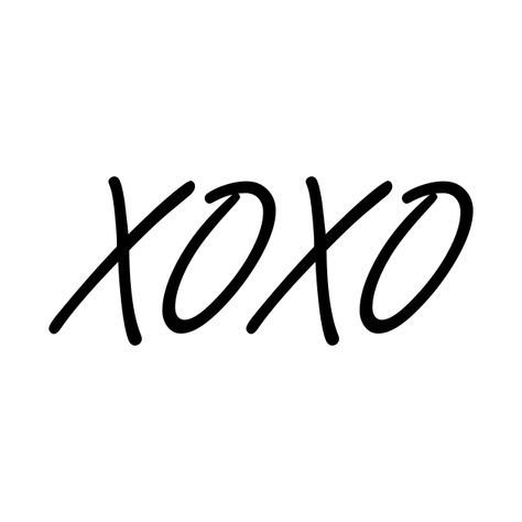 Xoxo Tattoo Fonts, Xoxo Aesthetic, Xoxo Poster, Xoxo Tattoo, Xoxo Design, Holiday Wallpapers, Valentine Notes, Small Pretty Tattoos, Tattoo Font