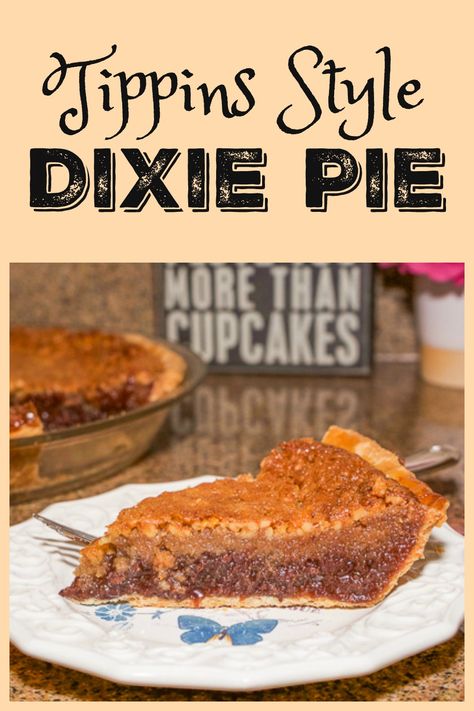 Have you ever had dixie pie? If not, this is a must try. Chocolate and walnuts mixed with a pecan pie like filling make for a delicious dessert. Dixie Pie Recipe, Dixie Pie, Just Pies, Favorite Pie Recipes, Pie Pie, Pie Pops, Southern Desserts, Good Pie, Pie Crusts