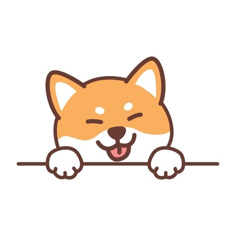 Puppy Art Cute, Cute Dogs Cartoon, Shiba Inu Puppy Drawing, Cute Dog Drawing Cartoon, Cute Dogs Drawing, Draw So Cute Dog, Puppy Drawing Cute, Shiba Inu Drawing, Shiba Inu Illustration