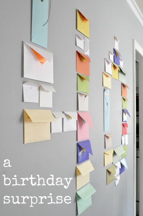 40 Envelopes with 40 Memories for a 40th Birthday