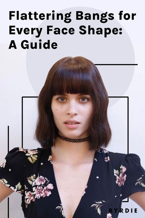 Found: The Best Bangs for Every Face Shape, According to Experts Bangs For Face Type, Best Bangs For Diamond Face Shape, Bangs Diamond Face Shape, Bob With Bangs Oval Face, Heart Face Bangs, Bangs For Inverted Triangle Face, Bangs Oblong Face, Bangs For Heart Face Shape, Bangs Or No Bangs Face Shapes