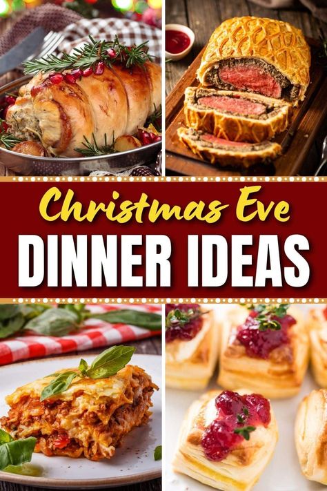 Nontraditional Christmas Dinner, Christmas Dinner Themes, Christmas Eve Dinner Menu, Christmas Eve Dinner Ideas, Christmas Dinner For Two, Christmas Eve Meal, Traditional Christmas Dinner, Holiday Meal Planning, Christmas Dinner Menu