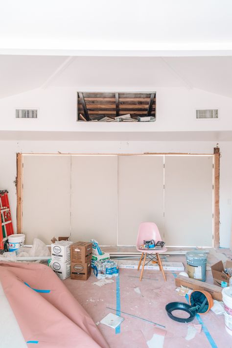 Garage Conversion To Playroom, Garage Converted To Playroom, Convert Garage To Playroom, Playroom In Garage, Garage Turned Into Playroom, Garage Into Playroom, Garage Turned Into Family Room, Garage Playroom Conversion, Garage To Playroom