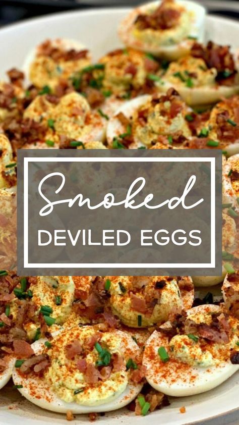 Smoked Cream Cheese Recipe, Yoder Smoker, Smoker Cooking Recipes, Smoker Grill Recipes, Smoked Deviled Eggs, Pellet Smoker Recipes, Ninja Grill, The Cookin Chicks, Smoked Food