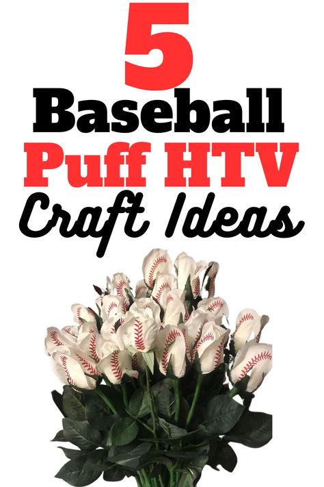 Revamp your crafting style with my 5 fantastic baseball puff vinyl project ideas. From team spirit bag tags to a unique silk baseball flower bouquet, get inspired to create your personalized, 3D crafts! Baseball Roses Diy, Baseball Flowers Diy, Baseball Roses Diy How To Make A, Baseball Mothers Day Gifts Diy, Baseball Bouquet, Baseball Mom Gift Ideas, Adaptive Activities, Baseball Gift Basket, Team Spirit Crafts