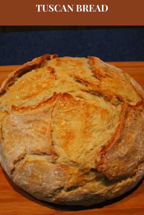 Boule Bread Recipe, Crusty Italian Bread Recipe, Artesian Bread, Tuscan Bread, Rustic Italian Bread, Loaf Bread Recipe, Crusty Bread Recipe, Italian Bread Recipes, Hard Bread