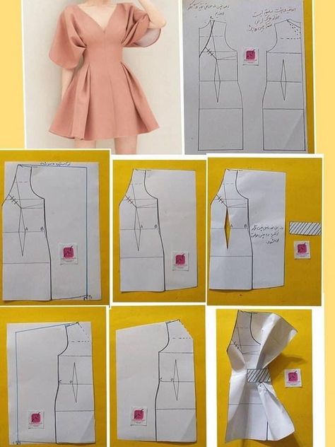 Free Vintage Patterns Sewing, Dress Drafting Pattern, Sewing Patterns Designer Clothing, How To Sew A Top, Cosplay Sewing Patterns, Corak Menjahit, Haine Diy, Fashion Design Patterns, Diy Vetement