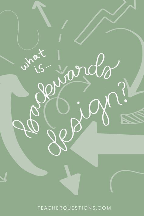 Backwards Design is a popular term in the education world but what does it mean, how do we do it, and do we have to? Here's how I walked one of my first year teachers through these questions and how to go about implementing it without pulling your hair out. Backwards Design, First Year Teachers, My First Year, Lesson Planning, What Is The Difference Between, How To Go, Elementary Teacher, Elementary Classroom, First Year