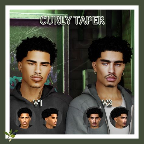 CURLY TAPER | Patreon Sims 4 Maxis Hair Male, Cc For Male Sims 4, Sims Black Male Hair, Sims4 Cc Male Hair Alpha, Free Sims 4 Hair Cc, Alpha Hair Cc Sims 4 Male, Sims 4 Black Sims Hair, Sims 4 Cc For Black Sims, Sims 4 Male Locs