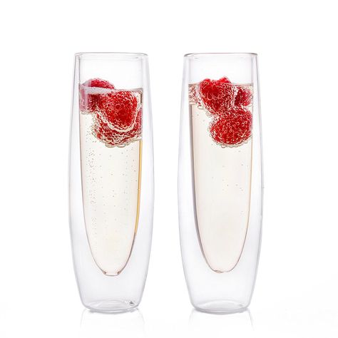 Holiday 2017: Best Last-Minute Gifts | Temecula, CA Patch Mimosa Champagne, Sparkling Wine Glasses, Bridesmaid Champagne Flutes, Prosecco Glasses, Best Champagne, Stemless Champagne Flutes, Champagne Flute Set, Double Wall Glass, Highball Glass