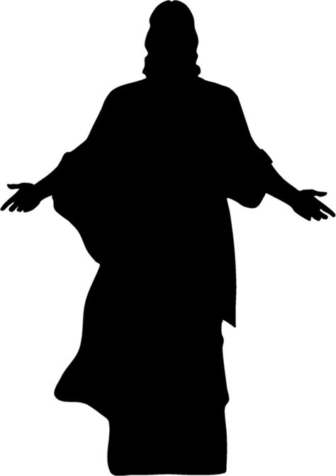 Christian Silhouette Art, Jesus Silhouette, Church Altar Decorations, Jesus Artwork, Silhouette Drawing, Pictures Of Christ, Christian Artwork, Silhouette Clip Art, Cross Art