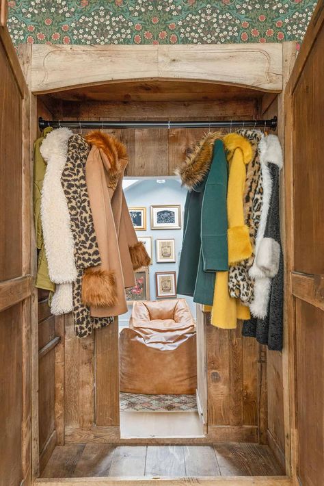 Hidden Workout Space, Armoire In Closet, Secret Office Hidden Rooms, Armoire Hidden Door, Secret Reading Nook Hidden Rooms, Secret Room Entrances, Walk In Closet Library, Secret House Rooms, Wardrobe Secret Door