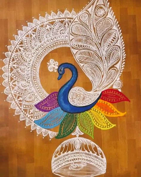 Diwali Rangoli Designs 2022: Simple Beautiful Diwali Rangoli - Easy Rangoli Art, Drawing Diwali Rangoli Simple, Drawing Diwali, Diwali Rangoli Designs, Rangoli Designs Photos, Rangoli Designs Simple Diwali, Rangoli Simple, Easy Rangoli Designs Diwali, Rangoli Side Designs, Easy Mandala Drawing