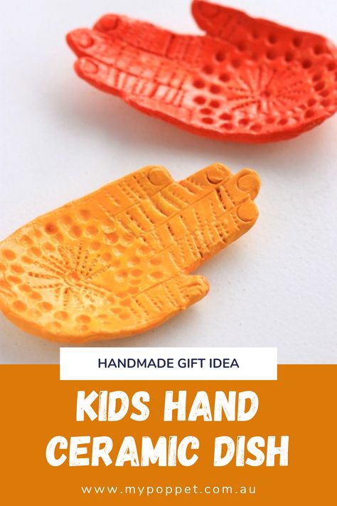 Air Dry Clay Handprint, Air Dry Clay Projects Kindergarten, Clay Hand, Air Dry Clay Handprint Bowl, Air Dry Clay Ornaments Handprint, Air Dry Clay Projects For Kids, Kids Handmade Bowls, Air Dry Clay Baby Hand Prints, Clay Handprint