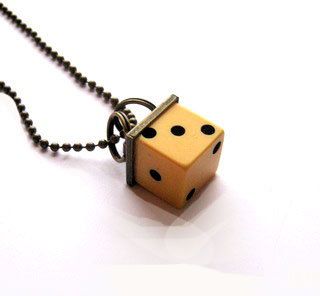 dice necklace Dice Necklace, Flash Drive, Usb Flash Drive, Antique Silver, Electronic Products, Silver