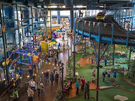 Wisconsin Dells Resorts, Kalahari Resort, Arcade Architecture, Wi Dells, Indoor Theme Park, Playgrounds Architecture, Indoor Amusement Parks, Indoor Water Park, Weekend Family Getaways