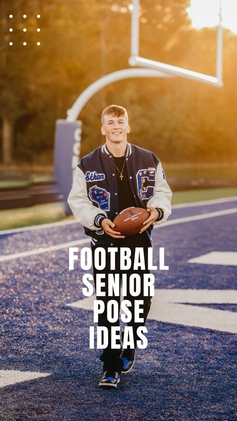 Football Senior Photo Ideas #seniorphotography #photography #photographyeducation #seniorguy