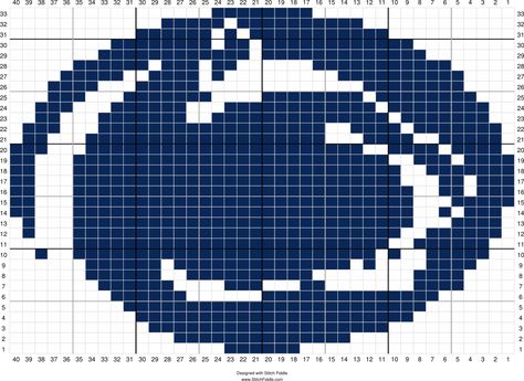 Penn State Nittany Lion knitting chart Penn State Crafts, Penn State Logo, Macrame Plant Hanger Patterns, Stitch Witchery, Nittany Lion, Crochet Quilt, Fun Crochet Projects, Crochet Chart, Knitting Charts