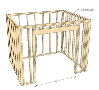 Framing For  6' Shed Doors: I want to build a 8x10 shed with the double doors on the 8ft wide front of the shed.    How wide can the doors be on the 8ft wide front? Double Shed Doors, Shed Double Doors, Shed Framing, Shed Door Hardware, Building A Shed Roof, 8x10 Shed, 8x12 Shed Plans, Shed Ramp, 10x12 Shed Plans