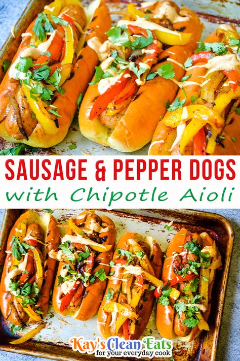 Chicken Sausage With Peppers And Onions, Sausage Dog Toppings, Italian Sausage Hot Dog, Sausage Dogs With Peppers And Onions, Chicken Sausage Hot Dog, Spicy Sausage Sandwich, Andouille Sausage Hot Dogs, Grilled Italian Sausage And Peppers, Chipotle Chicken Sausage Recipes