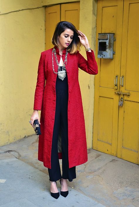 Wedding Luxe | Stage3 | Akanksha Redhu | full front jacket open Sabyasachi Mukherjee, Red Kurta, Clothing Studio, Salwar Kamiz, Open Jacket, Kurti Designs Party Wear, Kurta Designs Women, Indian Attire, Suit Designs