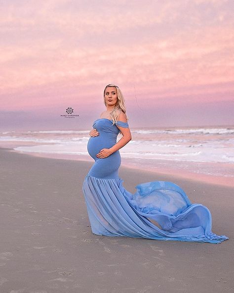 ZIUMUDY Maternity Chiffon Mermaid Gown Off Shoulder Dropped Sleeve Fitted Photo Shoot Photography Dress (Mustard Yellow) at Amazon Women’s Clothing store Mermaid Maternity Shoot, Gown Off Shoulder, Maternity Posing, Mermaid Photography, Baby Bump Photos, Maternity Photo Props, Maternity Picture, Photography Dress, Bump Photos