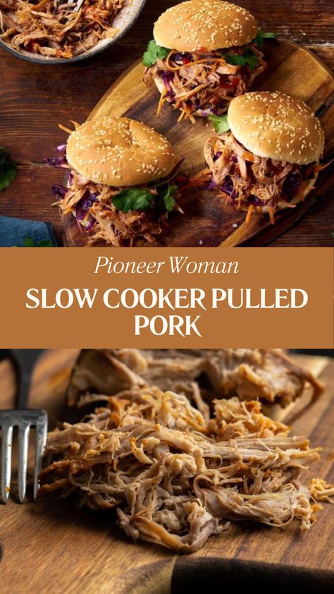 Pioneer Woman Slow Cooker Pulled Pork Ree Drummond Pulled Pork, Pioneer Woman Pork Shoulder Recipes, Pork Shoulder Roast Crock Pot Slow Cooker Apple Cider, Pioneer Woman Pulled Pork Slow Cooker, Southern Pulled Pork Slow Cooker, Maple Pulled Pork Slow Cooker, Pulled Pork Pioneer Woman, Pulled Pork Shoulder Crock Pot, Sweet Pulled Pork Slow Cooker