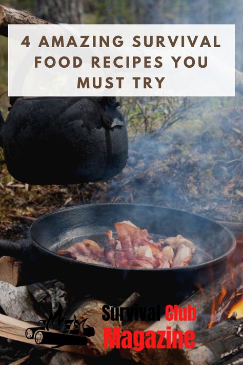 Survival Recipes, Best Survival Food, Survival Food Storage, Emergency Preparedness Food, Emergency Preparation, Prepper Survival, Emergency Food, Homestead Survival, Emergency Prepping