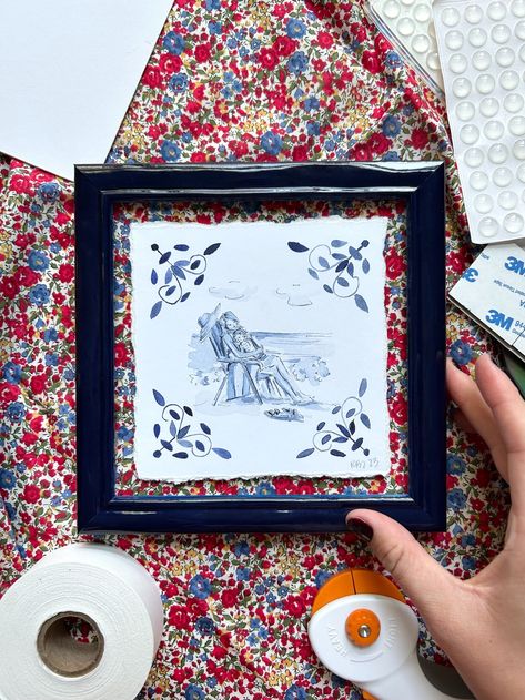 DIY Float Framing on Fabric — Riley Sheehey Diy Float Frame, Riley Sheehey, Diy Glasses, Instagram Diy, Frame Matting, Mixed Media Artwork, Framed Fabric, Cover Pics, Frame Decor