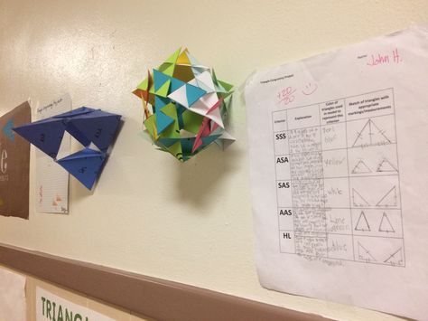 Triangle congruence project Congruent Triangles Project, Triangle Congruence, Congruent Triangles, Math Club, Geometry High School, Geometry Activities, Isosceles Triangle, Teaching Plan, Math Education