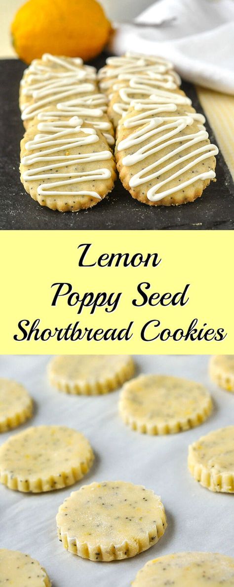 Lemon Poppy Seed Shortbread Cookies, Lemon Poppyseed Shortbread, Flavoured Shortbread Cookies, Lemon Poppyseed Shortbread Cookies, Shortbread Cookies Flavours, Tea Treats Afternoon, Afternoon Tea Cookies, Afternoon Tea Recipes Sweet, Flavoured Sugar Cookies