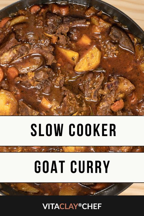 Goat Stew Recipe, Cajun Cooking Recipes, Curried Goat Recipe, Slow Cooker Curry Recipes, Goat Curry, Stew Recipes Crockpot, Slow Cooker Curry, Goat Recipes, Slow Cooker Lamb