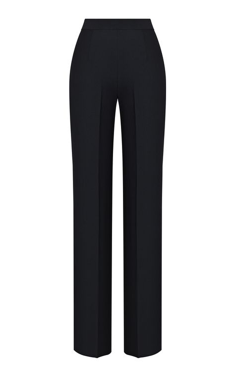 Straight Leg High Waist Pants, Pants Women Fashion Classy, Black Dress Classy, Outfit Trousers, Black Straight Leg Pants, Resort 2024 Collection, Straight Leg Dress Pants, Knot Sweater, Black Dresses Classy