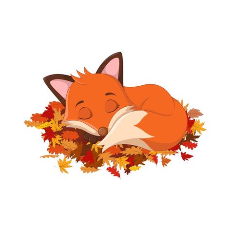 Cartoon Animals Cute, Fox Sleeping, Floral Cartoon, Marble Wallpaper Phone, Autumn Animals, Sleeping Animals, Emoji Images, Animals Cute, Alphabet Activities