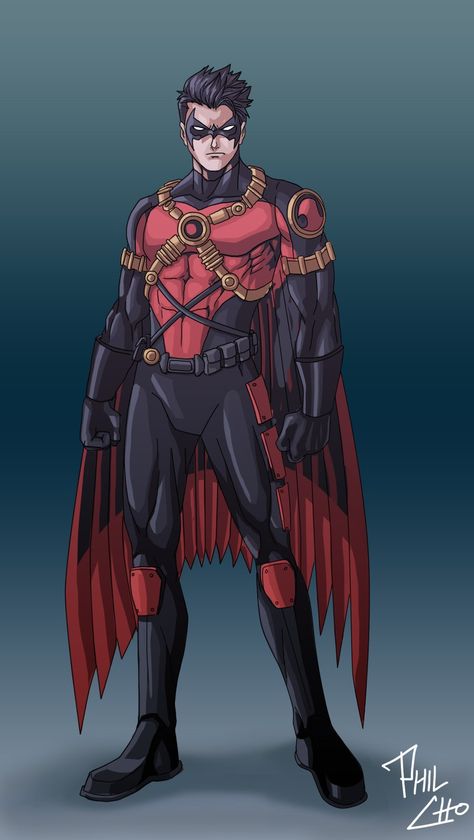 Red Robin [art] Tim Drake Red Robin, Robin Tim Drake, Robin Costume, Robin Dc, Stephanie Brown, Red Robin, New 52, Batman Universe, Tim Drake