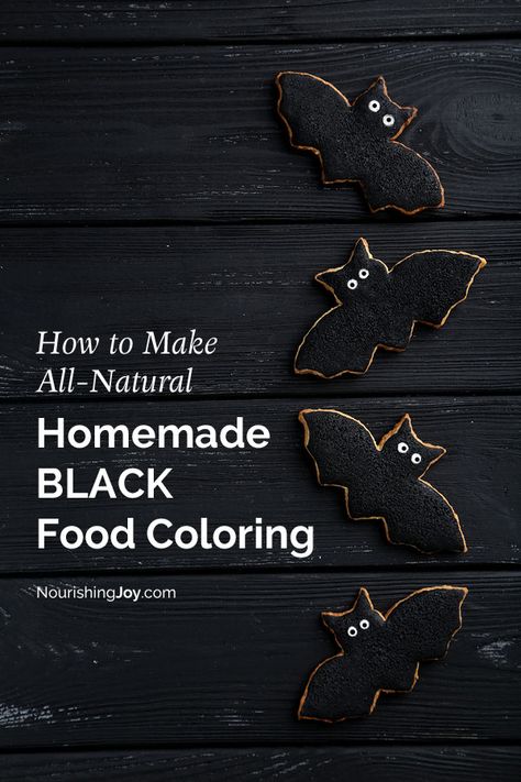 Making your own homemade food coloring is easier than you think! Natural Food Coloring Powder, Black Food Coloring How To Make, How To Make Black Food Coloring, Homemade Food Coloring, Black Foods, Dye Free Foods, Natural Food Dye, Black Cocoa, Black Food Coloring