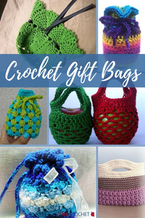 Make gift giving all the more special with these crochet gift bags! Discover our favorite free patterns for Christmas and any other gifting occasion. Crochet Gift Bags, Crochet Gift Bag, Homemade Gift Bags, Small Crochet Gifts, Brain Storming, Crochet Backpack Pattern, Free Crochet Bag, Bag Pattern Free, Crochet Pouch