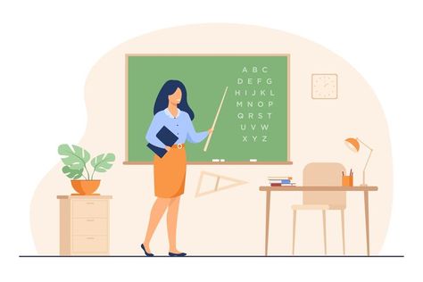 Teachers Illustration, World Teacher Day, Teacher Cartoon, Home Tutors, My Favourite Teacher, Modern Classroom, World Teachers, Jobs For Teachers, College Classes