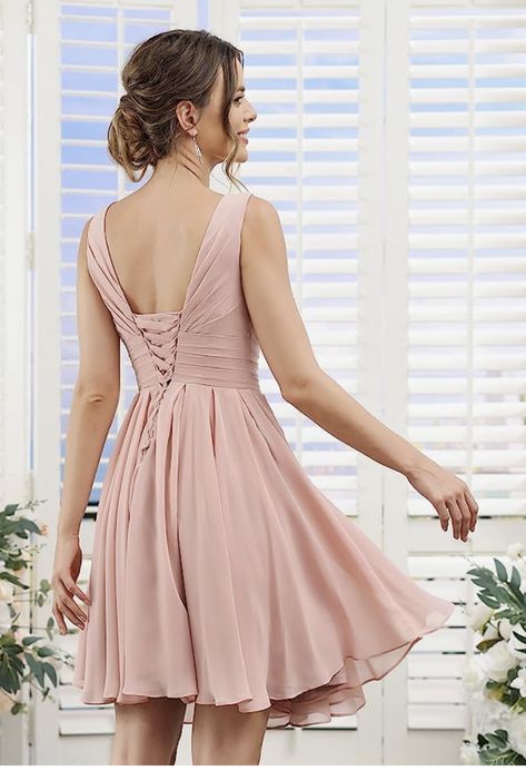 Loyeloy V Neck Short Bridesmaid Dresses for Women Chiffon A Line Pleats Bridesmaid Dress with Pockets YJ114 Short Bridesmaid Dresses Summer, Bridal Shower Outfit For Guest, Shower Outfit For Guest, Summer Bridesmaid Dresses, Bridal Shower Outfit, Short Bridesmaid Dresses, Evening Gowns Formal, Dress Ideas, Dresses For Women