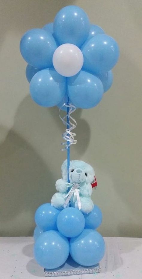 Diy Baby Shower Ideas, Baby Shower Decorating Ideas, Birthday Decoration Ideas, Baby Shower Ideas For Boys, Baby Shower Balloon Decorations, Deco Ballon, Idee Babyshower, Baby Shower Deco, Baby Shower Crafts